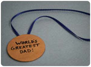 world's greatest dad medal