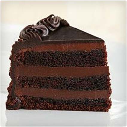 Three Layer Chocolate Valentine's Cake