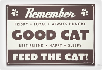 Feed the Cat Place Mat