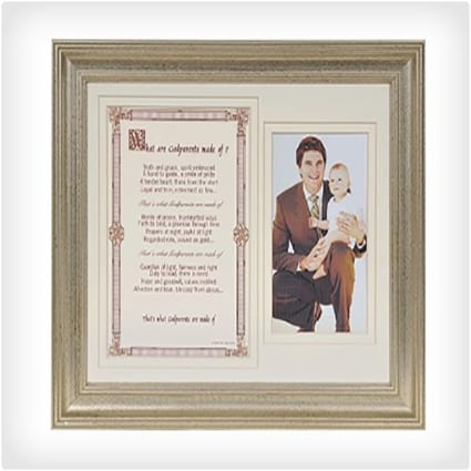 Custom Godparents Frame and Message