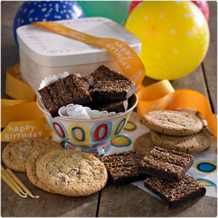 Happy Birthday Brownie and Cookie Gift