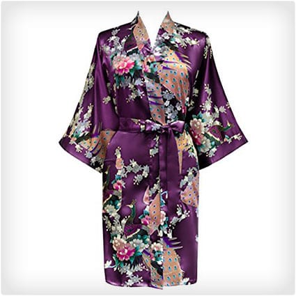 Old Shanghai Women's Kimono Robe Short