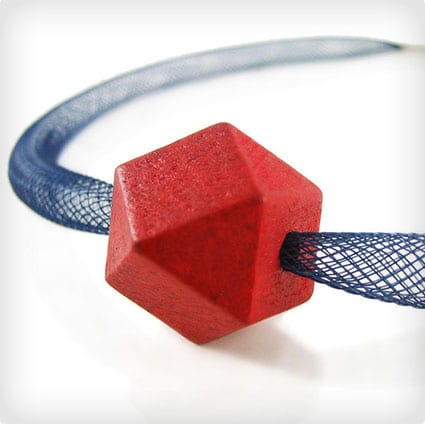 Red Cube Necklace