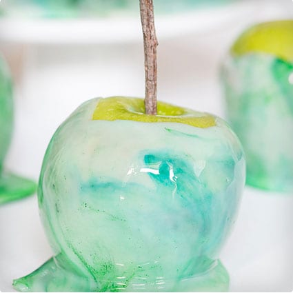 Homemeade Marbled Candy Apples