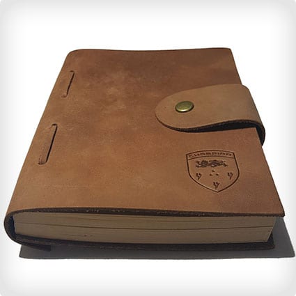 Genuine Leather Handmade Journal with Aged Paper