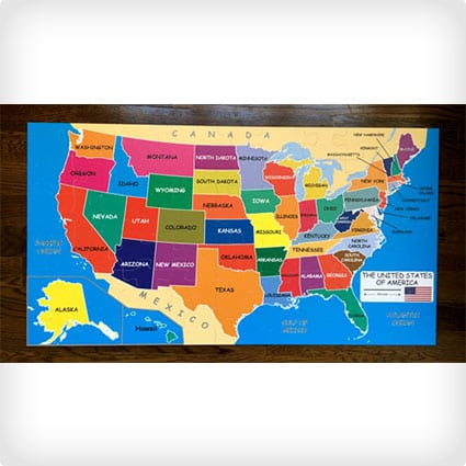 Jumbo Size Floor Puzzle, MAP of the USA