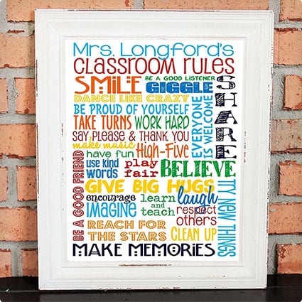 Personalized Classroom Rules