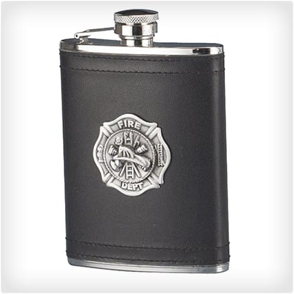 Firefighter Stainless Steel Flask