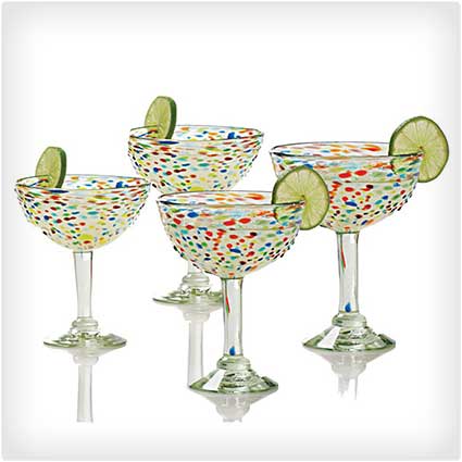 Confetti Margarita Glasses