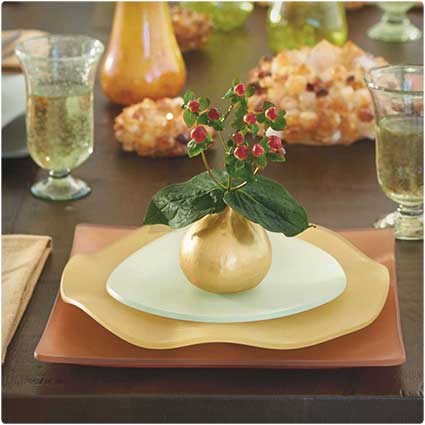 Gilded Fig Vases