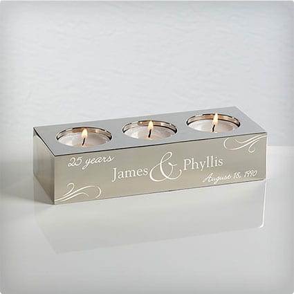 Personalized Tea Light Candle Holder