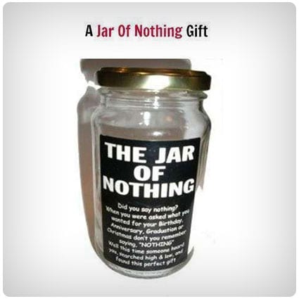 Diy Jar of Nothing Gift