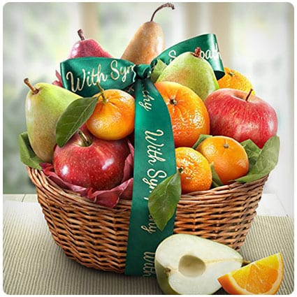 Golden State Fruit Orchard Sympathy Gift Basket