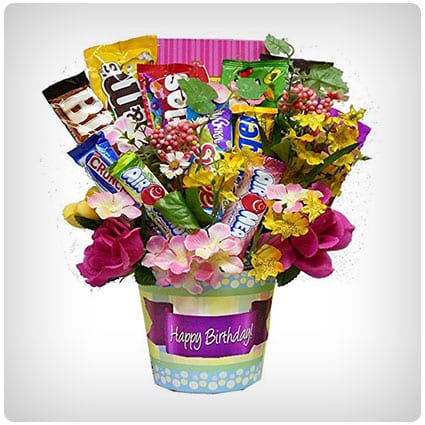 Happy Birthday! Candy, Chocolate and Cookie Bouquet