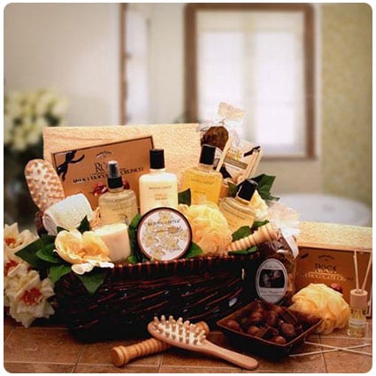 homemade spa gift baskets