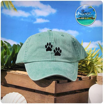 Cute Dog Paws Embroidered Baseball Hat