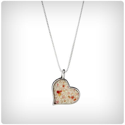 Custom Beach Heart Necklace