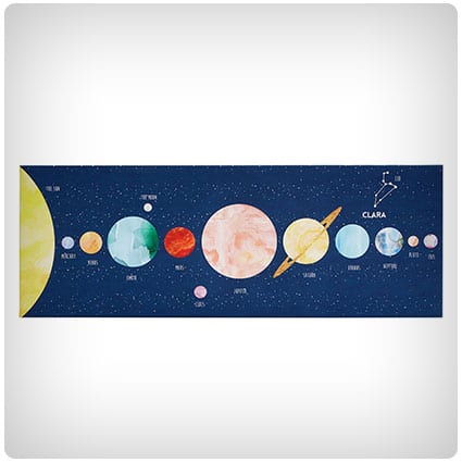 Personalized Solar System Wall Art