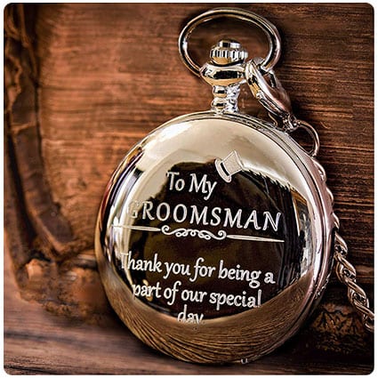 Engraved Groomsmen Pocket Watch Gift