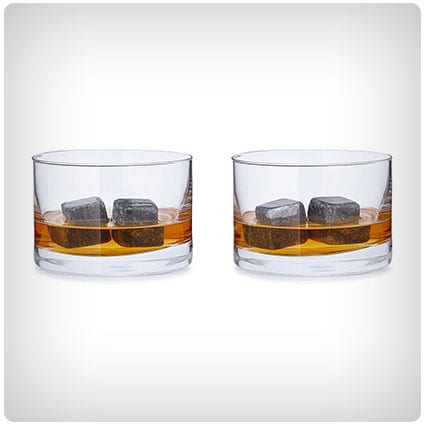 Whiskey Stones & Rocks Glass Set