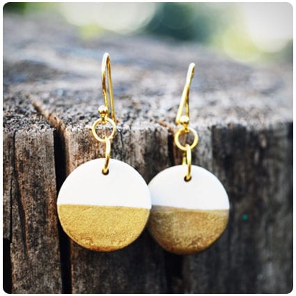 Diy Gold-Dipped Drop Earrings