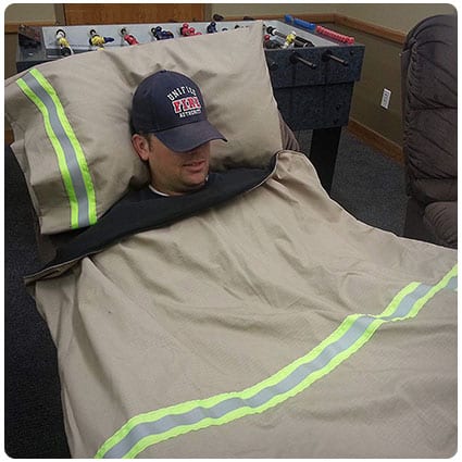 Personalized Firefighter Station Blanket