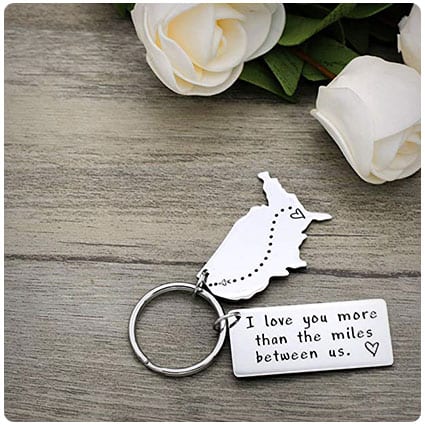 I Love You More Than The Miles Keychain