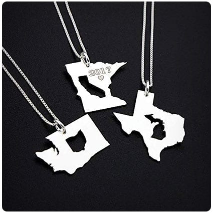Personalized State in State Necklace