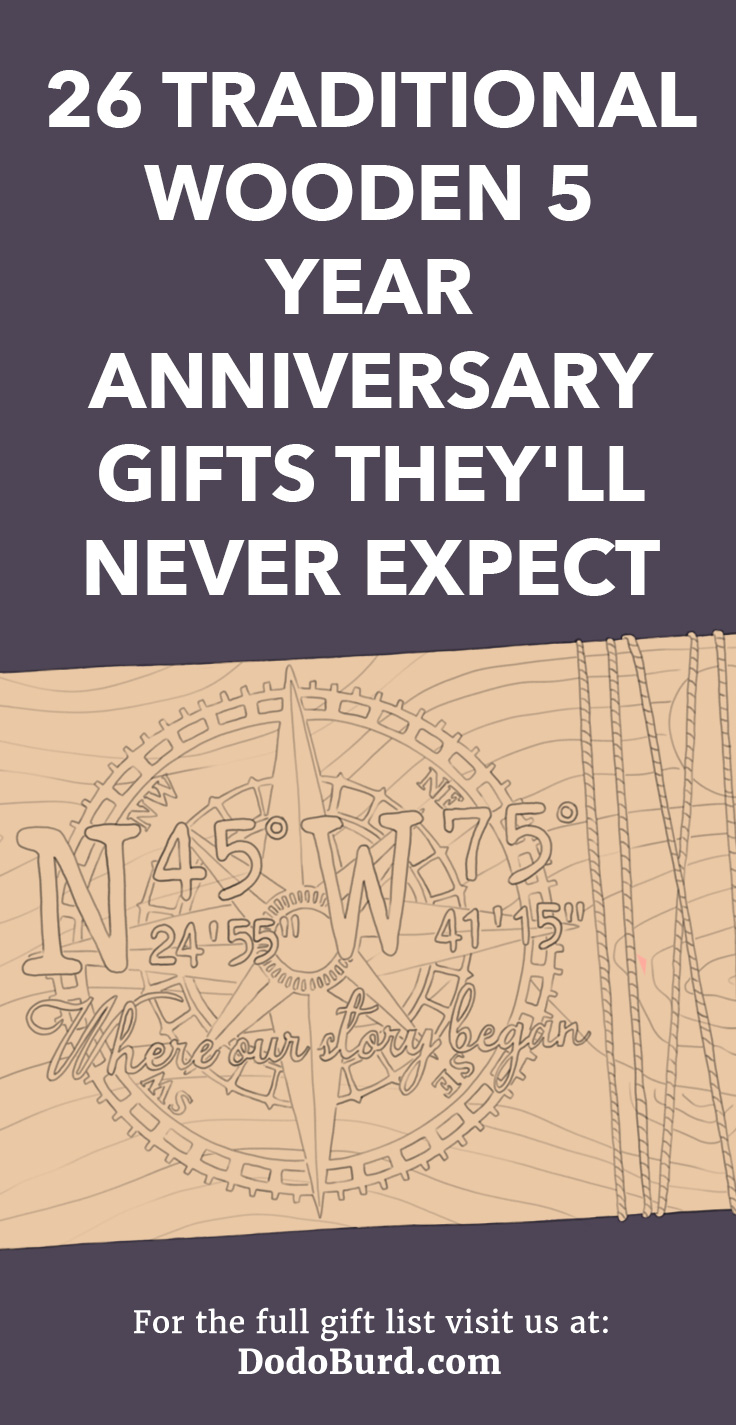 26 Traditional Wooden 5 Year Anniversary Gifts They’ll Never Expect