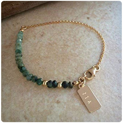 Personalized Emerald Bracelet