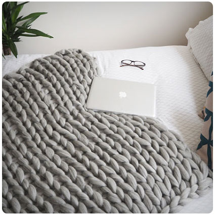 Diy Arm Knitted Cosy Chunky Blanket