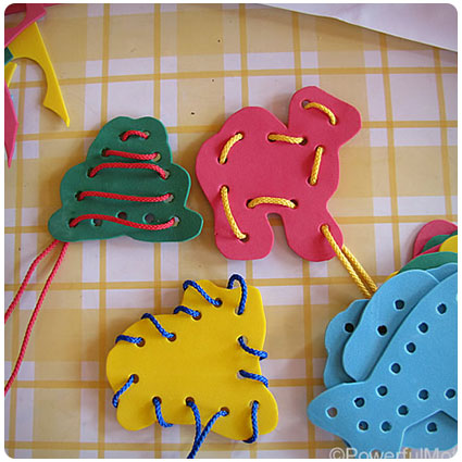 Foam Lacing Shapes