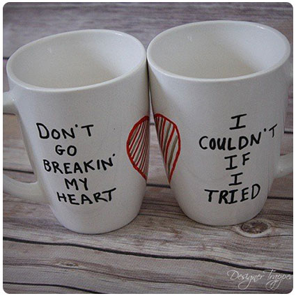 Diy His And Hers Sharpie Mugs