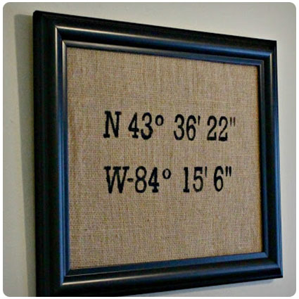 Diy Latitude-Longitude Wall Art