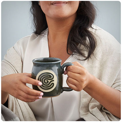 Finger Tracing Meditation Mug
