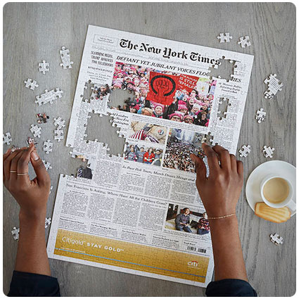 New York Times Custom Birthday Front Page Puzzle