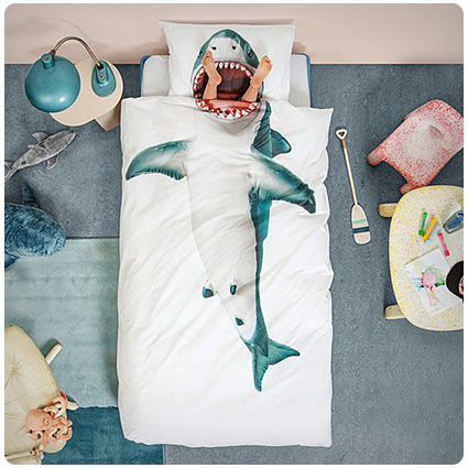Shark Duvet and Pillowcase Set