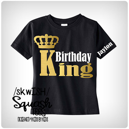 Personalized Birthday King Shirt