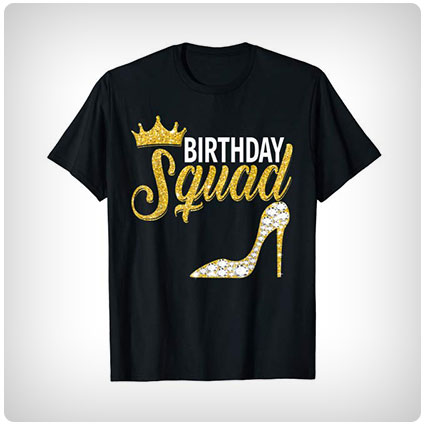 Shoe and Crown Birthday Squad Shirt