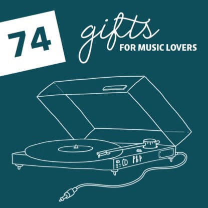 74 No-Fail Gifts for Music Lovers- your music obsessed friends and family will love these gifts.