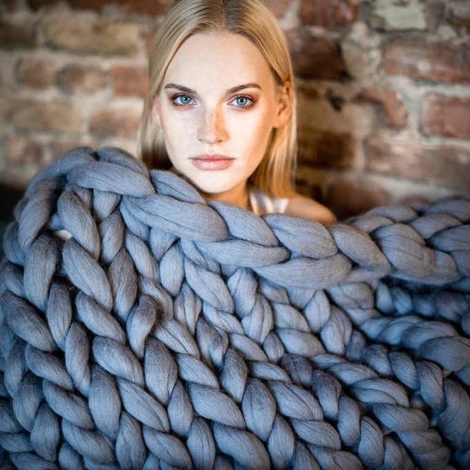 Chunky Knit Blanket