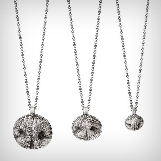 Custom Pet Nose Print Necklaces