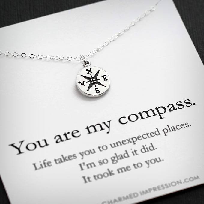 I'd be Lost Without YouCompass Necklace