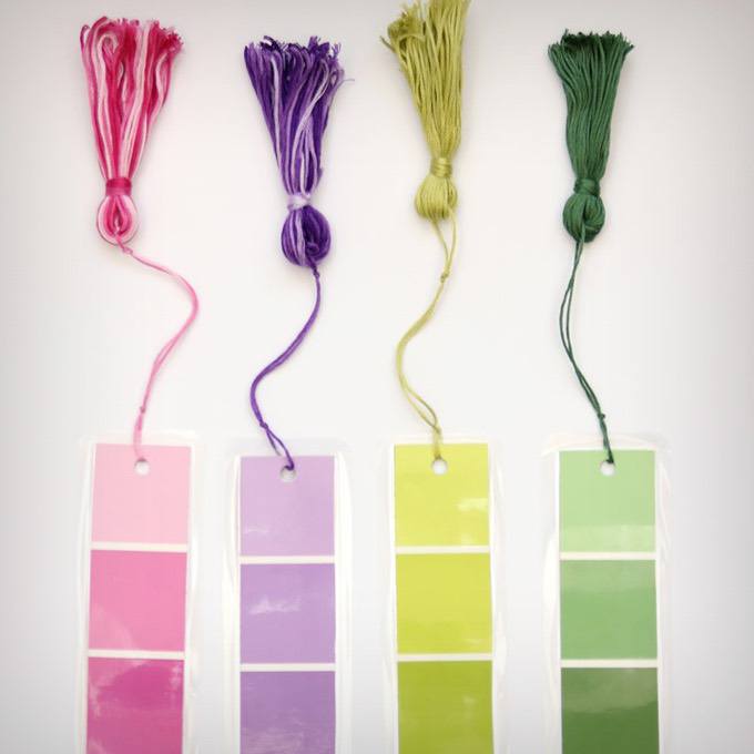 Paint Chip Bookmarks