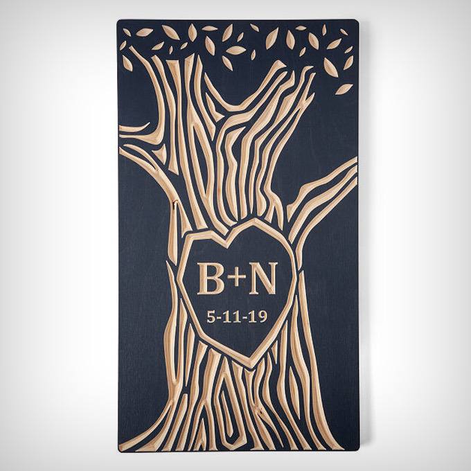 Personalized Tree Wood Carving