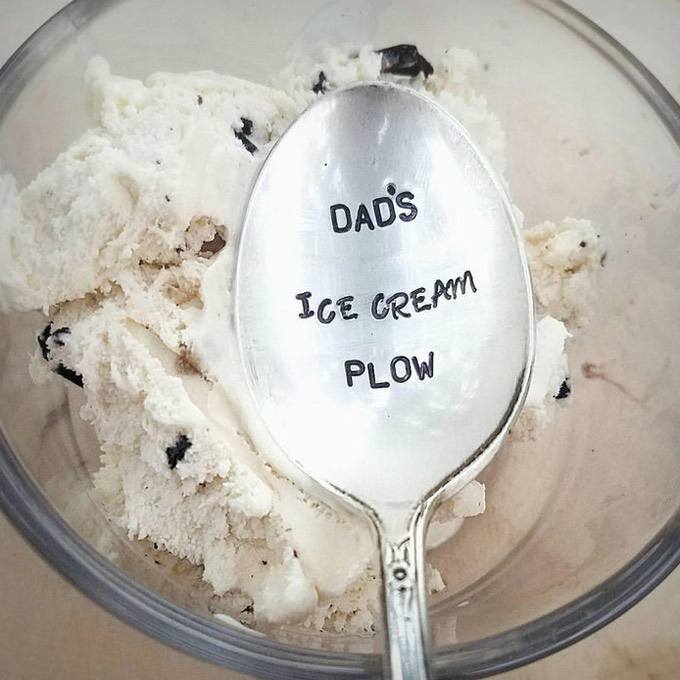 Dads Ice Cream Plow Spoon
