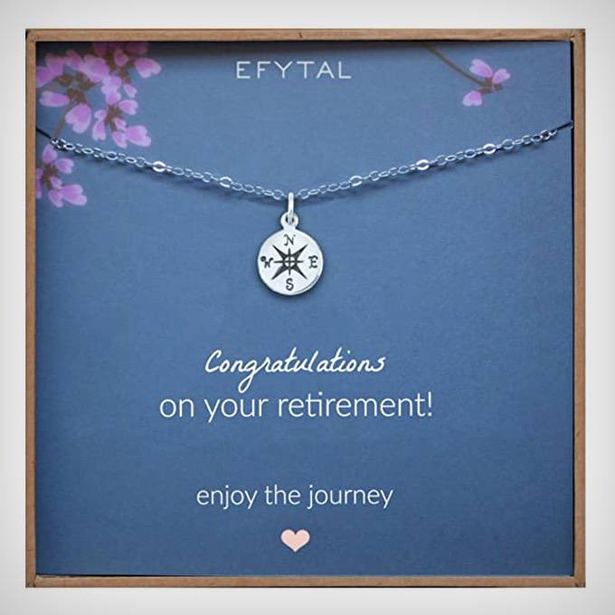 Enjoy the Journey Compass Necklace