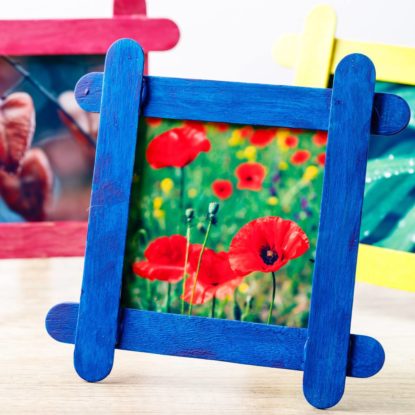 Diy Popsicle Stick Photo Frames
