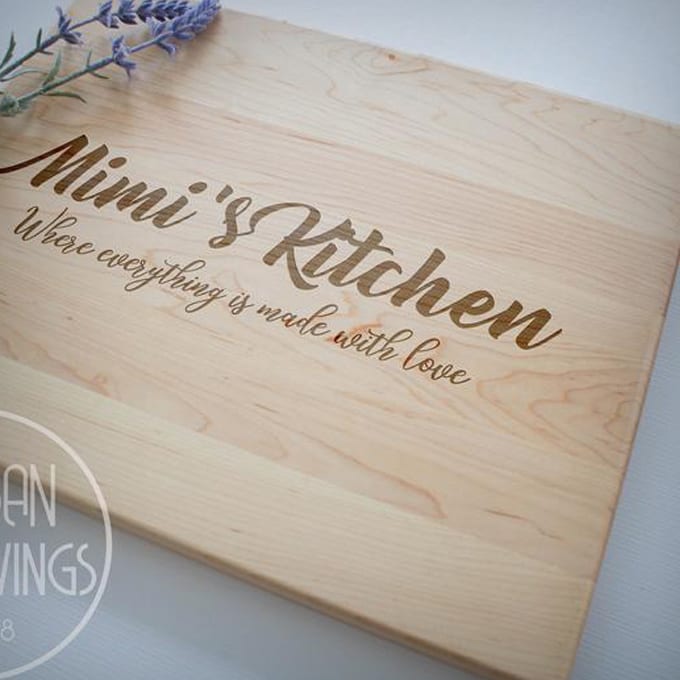 Mimis Kitchen Personalized Cutting Board
