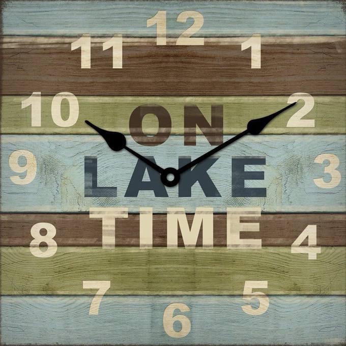 Wood Lake House Clock